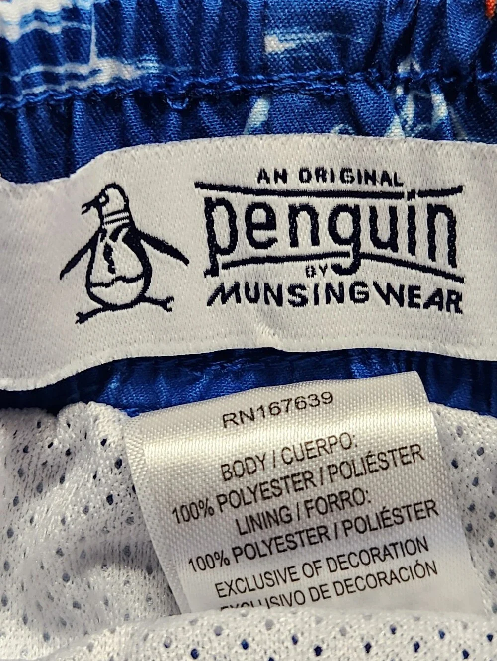 Original Penguin Boys Swim Trunks 2 Pack NWT Tropical Stripe Size 5